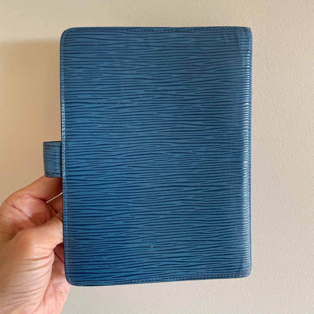 Authentic Louis Vuitton Agenda MM blue Epi - Picture 4 of 15